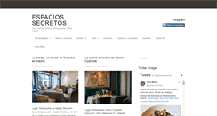 Desktop Screenshot of espaciossecretos.com